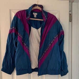 BOC Blue and Purple Vintage Wind Breaker